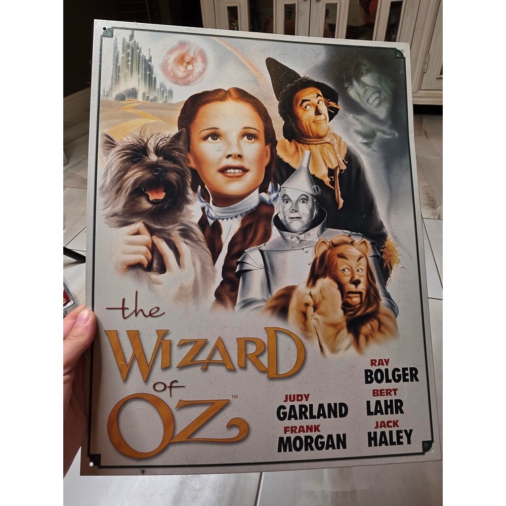 Wizard of Oz Tin Metal Sign Movie Poster Art Judy Garland 16x12.5 Item 1563